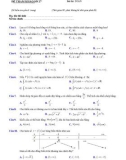 Đề ôn tập tốt nghiệp THPT môn Toán năm 2020 - Sở GD&ĐT Khánh Hòa - Đề số 27