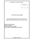 Sáng kiến kinh nghiệm Mầm non: Một số biện pháp giúp trẻ 24-36 tháng tuổi thích nghi với môi trường ở trường mầm non Gia Thượng