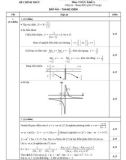 Đáp án đề thi tuyển sinh đại học khối A năm 2012 môn Toán