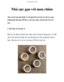 Nhà cực gọn với nam châm