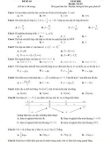 Đề ôn tập tốt nghiệp THPT môn Toán năm 2020 - Sở GD&ĐT Khánh Hòa - Đề số 10