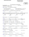 Đề kiểm tra HK 1 môn Toán lớp 12 năm 2017-2018 - THPT Xuân Hòa - Mã đề 209