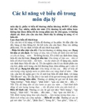 Các kĩ năng vẽ biểu đồ trong môn địa lý