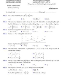 Đề thi môn Toán lớp 12 năm 2021 có đáp án - Trường THPT chuyên Bắc Giang (Mã đề 132)