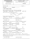 Đề kiểm tra giữa học kì 1 môn Toán 10 năm 2021-2022 có đáp án - Trường THPT Hồ Nghinh, Quảng Nam (Mã đề 101)