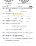 Đề thi Kỳ thi thử THPT Quốc gia năm 2018 môn Toán - Sở GD&ĐT Tỉnh Điện Biên - Mã đề 001