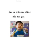 Dạy trẻ tự tin qua những điều đơn giản