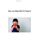 Dạy con dùng tiền lì xì hợp lý