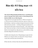 Bàn tiệc 8/3 lãng mạn với nến hoa