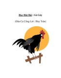 Âm nhạc lớp 3 - Học Hát Bài : Gà Gáy (Dân Ca Cống-Lời : Huy Trân)