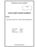 Sáng kiến kinh nghiệm THCS: Xây dựng sơ đồ tư duy trong tiết dạy Hóa học 8