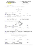 Đề KSCL ôn thi THPT môn Toán 12 năm 2020-2021 có đáp án - Trường THPT Tam Dương (Lần 2)