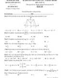 Đề KSCL ôn thi THPT môn Toán 12 năm 2020-2021 có đáp án - Trường THPT Quế Võ 1 (Lần 1)