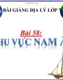 Bài giảng Địa lý 7 bài 58: Khu vực Nam Âu