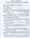 các đề thi theo hình thức tự luận môn Địa lý - thi tuyển sinh vào các trường Đại học và cao đẳng: phần 2