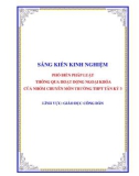 Sáng kiến kinh nghiệm THPT: Phổ biến pháp luật thông qua hoạt động ngoại khóa của nhóm chuyên môn trường THPT Tân Kỳ 3