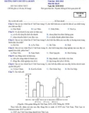 Đề thi KSCL môn Địa lí lớp 12 năm 2021-2022 có đáp án (lần 1) - Sở GD&ĐT Thanh Hóa (Mã đề 628)