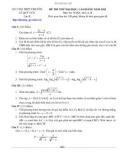 ĐỀ THI THỬ ĐẠI HỌC, CAO ĐẲNG Lần II Môn thi: TOÁN, khối A, B- TRƯỜNG THPT CHUYÊN LÊ QUÝ ĐÔN