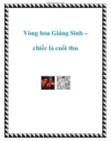 Vòng hoa Giáng Sinh – chiếc lá cuối thu