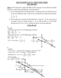 Bài tập môn Vật lí - Phần Thấu kính