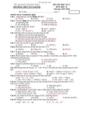 Đề thi học kì 1 môn Hóa học 11 năm 2017-2018 có đáp án - Trường THPT Núi Thành