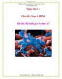 Chủ đề: Cúm A H1N1 - Đề tài: Bé biết gì về cúm A?