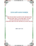 Sáng kiến kinh nghiệm THPT: Một số giải pháp tạo hứng thú cho học sinh khi dạy học trực tuyến đọc hiểu văn bản Người lái đò sông Đà (Nguyễn Tuân) ở trường THPT Nguyễn Trường Tộ - Hưng Nguyên