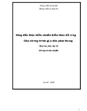 Hướng dẫn thực hiện chuẩn kiến thức kĩ năng Của chương trình giáo dục phổ thông Môn hoá học lớp 12 Chương trình chuẩn