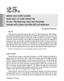 Nâng cao chất lượng giáo dục lý luận chính trị ở các trường đại học địa phương trong bối cảnh chuyển đổi số hiện nay