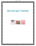 Quà cho ngày Valentine