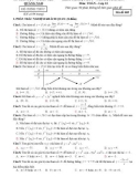 Đề thi HK 1 môn Toán lớp 12 năm 2017 - Sở GD&ĐT Quảng Nam - Mã đề 005