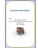 Sáng kiến kinh nghiệm THPT: Một số biện pháp nhằm nâng cao chất lượng công tác chủ nhiệm lớp ở trường THPT