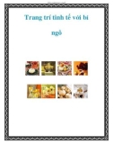 Trang trí tinh tế với bí ngô