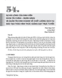 Sự hài lòng của sinh viên khoa Tài chính - Ngân hàng và Quản trị kinh doanh về chất lượng dịch vụ đào tạo theo hình thức giảng dạy trực tuyến