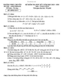 Đề thi học kì 1 môn Toán lớp 8 năm 2023-2024 - Trường THPT chuyên Hà Nội, Amsterdam