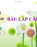 Bài giảng Kỹ thuật 4 bài 15: Lắp cái đu