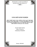 Sáng kiến kinh nghiệm THPT: Phát triển khả năng đồng sáng tạo cho học sinh qua dạy đọc hiểu văn bản Chí Phèo của nhà văn Nam Cao (khảo sát các trường trung học phổ thông ở huyện Yên Thành)