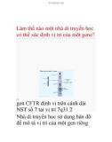 Làm thế nào một nhà di truyền học có thể xác định vị trí của một gene?