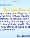 Giáo án điện tử môn Tiếng Việt lớp 3 - Tuần 33: Chính tả Quà của đồng nội