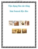 Tận dụng bìa các-tông làm bonsai độc đáo