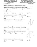 Đề kiểm tra giữa học kì 2 môn Toán lớp 12 năm 2021-20212 có đáp án - Trường THPT Nguyễn Thị Minh Khai (Mã đề 001)