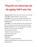 Tổng kết văn chính luận thi tốt nghiệp THPT môn Văn_2