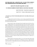 Một số vấn đề về quyền tự chủ và trách nhiệm xã hội trong giáo dục đại học