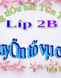 Giáo án luyện từ và câu Từ ngữ về công việc gia đình Câu kiểu : Ai làm gì? 