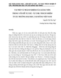 Vai trò và trách nhiệm của giảng viên trong vấn đề tự chủ - tự chịu trách nhiệm ở các trường đại học, cao đẳng Việt Nam