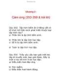 Chương 2 : Cảm ứng (353-359 & trả lời)