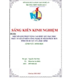 Sáng kiến kinh nghiệm THPT: Một số giải pháp nâng cao hiệu quả dạy học trực tuyến ở môn Công Nghệ 10 nhằm phát huy tính tích cực của học sinh