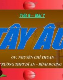 Bài giảng Lịch sử lớp 12 - Bài 7: Tây Âu