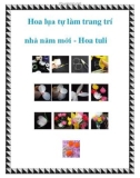 Hoa lụa tự làm trang trí nhà năm mới - Hoa tuli