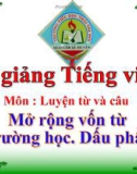 Bài giảng LTVC: Mở rộng vốn từ: Trường học, dấu phẩy - Tiếng việt 3 - GV.N.Phương Mai